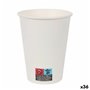 Set de Verres Algon Carton Produits à usage unique Blanc 36 Unités (12