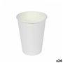 Set de Verres Algon Carton Produits à usage unique Blanc 24 Unités (50