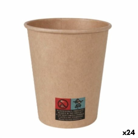 Set de Verres Algon Carton Produits à usage unique 24 Unités 250 ml (5