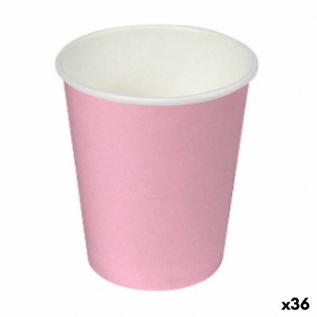 Service de vaisselle Algon Carton Produits à usage unique Rose (36 Uni