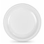 Lot d'assiettes réutilisables Algon Rond Blanc Plastique 25 x 25 x 1,5