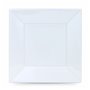 Lot d'assiettes réutilisables Algon Carré Blanc Plastique 23 x 23 x 2 