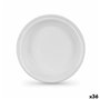 Lot d'assiettes réutilisables Algon Blanc 22 x 22 x 1,5 cm (36 Unités)