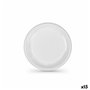 Lot d'assiettes réutilisables Algon Blanc Plastique 17 x 17 x 1,5 cm (