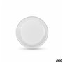 Lot d'assiettes réutilisables Algon Blanc Plastique (6 Unités)