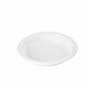 Lot d'assiettes réutilisables Algon Blanc Plastique 20,5 x 20,5 x 3 cm