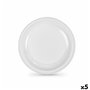 Lot d'assiettes réutilisables Algon Blanc Plastique 25 x 25 x 1,5 cm (