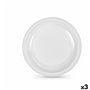 Lot d'assiettes réutilisables Algon Blanc Plastique 28 x 28 x 1,5 cm (
