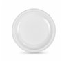 Lot d'assiettes réutilisables Algon Blanc Plastique 28 x 28 x 2 cm (24