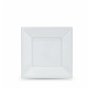 Lot d'assiettes réutilisables Algon Blanc Plastique 18 x 18 x 1,5 cm (