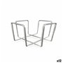 Porte-serviettes Quttin Chrome 17,5 x 17,5 x 9,5 cm (12 Unités)