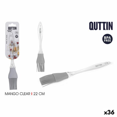 Brosse de cuisine Quttin Clear Silicone 24 x 4 x 0,5 cm