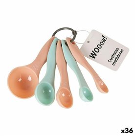 Ensemble de cuillères à mesurer Wooow 5 Pièces Plastique (36 Unités)