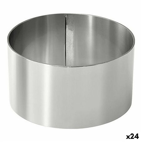 Moule de placage Acier inoxydable Argenté 10 cm 0,8 mm (24 Unités) (10