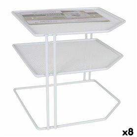 Etagère Confortime Organisateur Blanc Métal 23 x 23 x 20 cm (8 Unités)