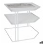 Etagère Confortime Organisateur Blanc Métal 23 x 23 x 20 cm (8 Unités)