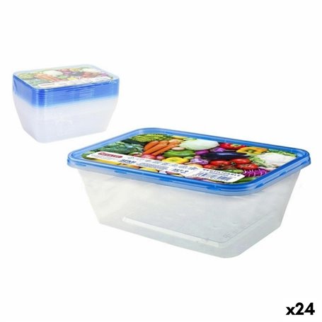 Ensemble de Boîtes à Lunch Privilege 49787 Rectangulaire 750 ml 18 x 1