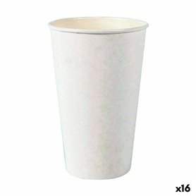 Set de Verres Algon Produits à usage unique Carton Blanc 6 Pièces 450 