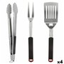 Set d'Ustensiles de Cuisine Aktive 3 Pièces Barbecue (4 Unités)