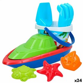 Set de jouets de plage Colorbaby 8 Pièces Bateau polypropylène (24 Uni