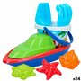 Set de jouets de plage Colorbaby 8 Pièces Bateau polypropylène (24 Uni