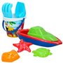 Set de jouets de plage Colorbaby 8 Pièces Bateau polypropylène (24 Uni