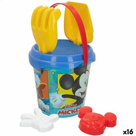 Set de jouets de plage Mickey Mouse Ø 18 cm (16 Unités)