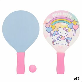 Raquettes de Plage avec Balle Hello Kitty Bois (12 Unités)