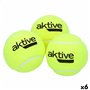 Balles de Tennis Aktive Pro 3 Pièces Jaune 6 Unités