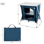 Armoire de camping Aktive Pliable Bleu 2 Unités 60 x 67 x 44 cm