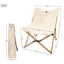 Chaise de camping pliante Aktive Terre 58 x 73 x 61 cm (2 Unités)