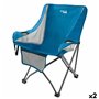 Chaise de camping pliante Aktive Bleu 48 x 86 x 50 cm (2 Unités)