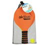 Raquettes de Plage avec Balle Aktive Jaune Orange 18,5 x 32,5 cm (6 Un