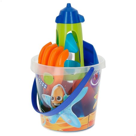 Set de jouets de plage Colorbaby Mr Craby Ø 18 cm polypropylène (16 Un