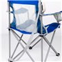 Chaise de camping pliante Aktive Bleu Gris 46 x 82 x 46 cm (4 Unités)