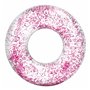 Bouée Gonflable Donut Intex Transparent Paillettes Ø 119 cm (6 Unités)