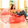 Fauteuil de piscine gonflable Intex Beanless Transparent Rose 137 x 74