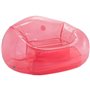Fauteuil de piscine gonflable Intex Beanless Transparent Rose 137 x 74