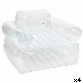 Fauteuil de piscine gonflable Intex Transparent 109 x 79 x 107 cm (4 U