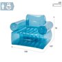 Fauteuil de piscine gonflable Intex Bleu Transparent 109 x 79 x 107 cm