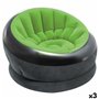 Fauteuil gonflable Intex Empire 112 x 109 x 60 cm Vert (3 Unités)