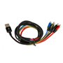 Câble USB vers Micro USB, USB-C et Lightning Ibox IKUM4W1CLR Noir Mult