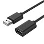 Câble USB Unitek Y-C450GBK Prise Mâle/Prise Femelle Noir 2 m