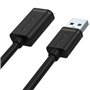 Câble USB Unitek Y-C450GBK Prise Mâle/Prise Femelle Noir 2 m