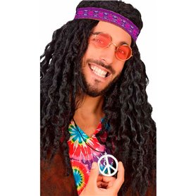 Ensemble d'accessoires de costume Hippie Multicouleur Années 60