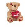 Jouet Peluche I Love You Ours 35 cm Marron