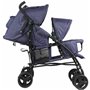 Poussette pour bébé Bambisol Double Cane Blue marine