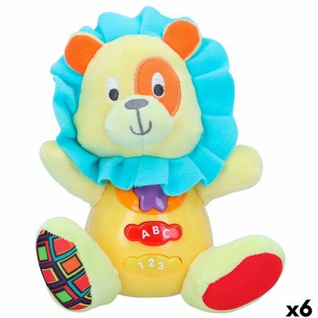 Peluche sonore Winfun Lion 15 x 15 x 9 cm (6 Unités)