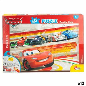 Puzzle Enfant Cars Double face 60 Pièces 50 x 35 cm (12 Unités)