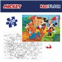 Puzzle Enfant Mickey Mouse Double face 108 Pièces 70 x 1,5 x 50 cm (6 